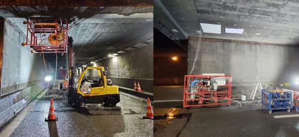 brandwerende platen - in-situ testen in tunnel