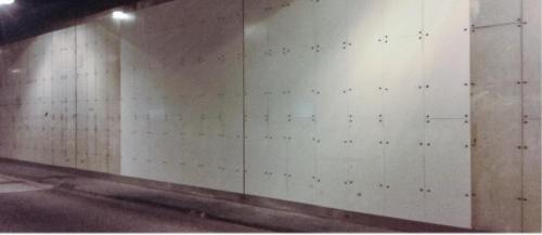 πίνακες πυρασφάλειας σηράγγων μετά τον καθαρισμό